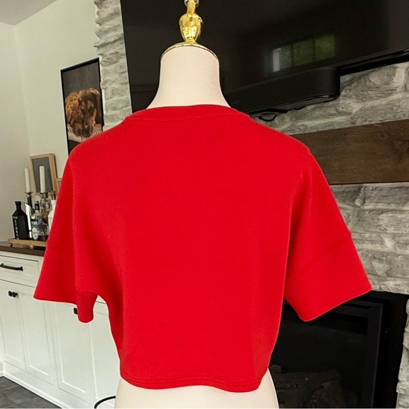 Spanx Air Essentials Women’s Red Pocket Tee - Picture 6 of 9